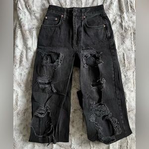 BDG High Rise Baggy Jeans // Black // 27